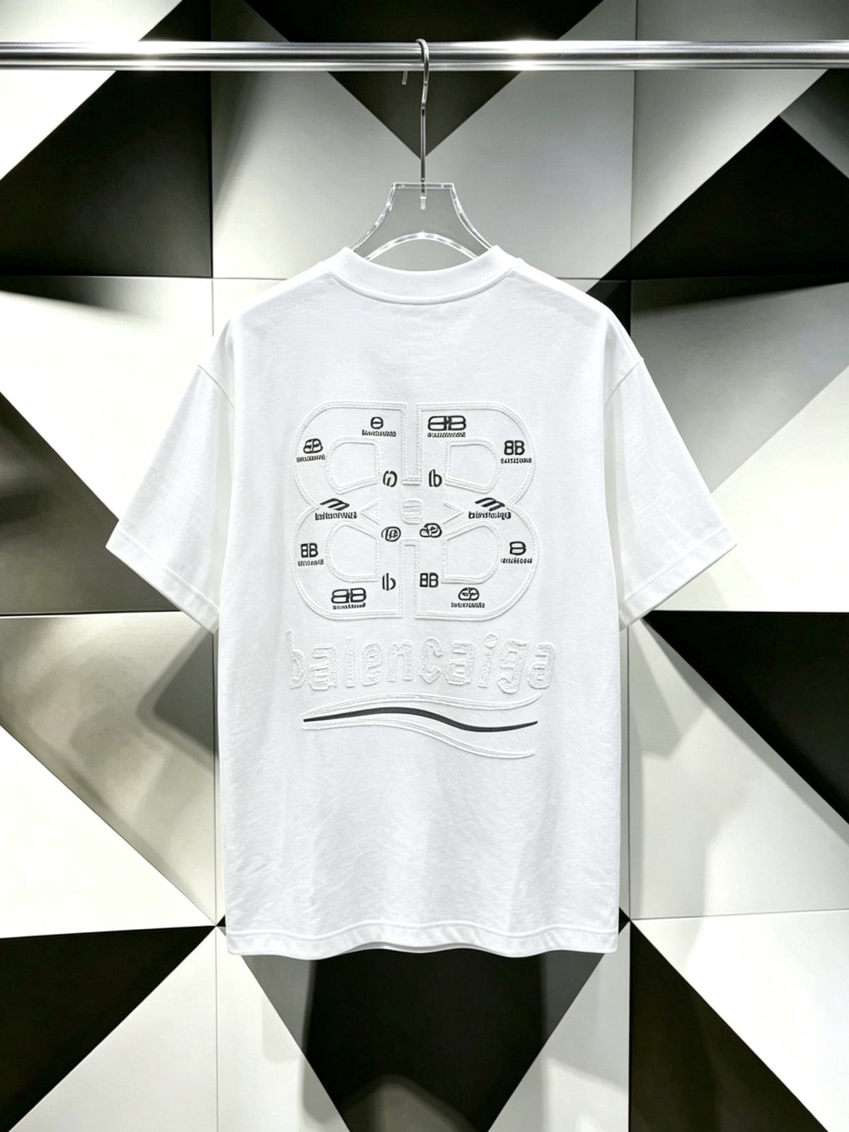 Balenciaga Logo-Panel Graphic T-Shirt ¡ª back