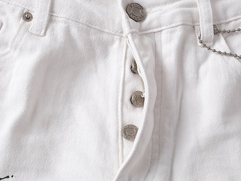 Purple Brand Paint-Splatter Jeans ¡ª detail