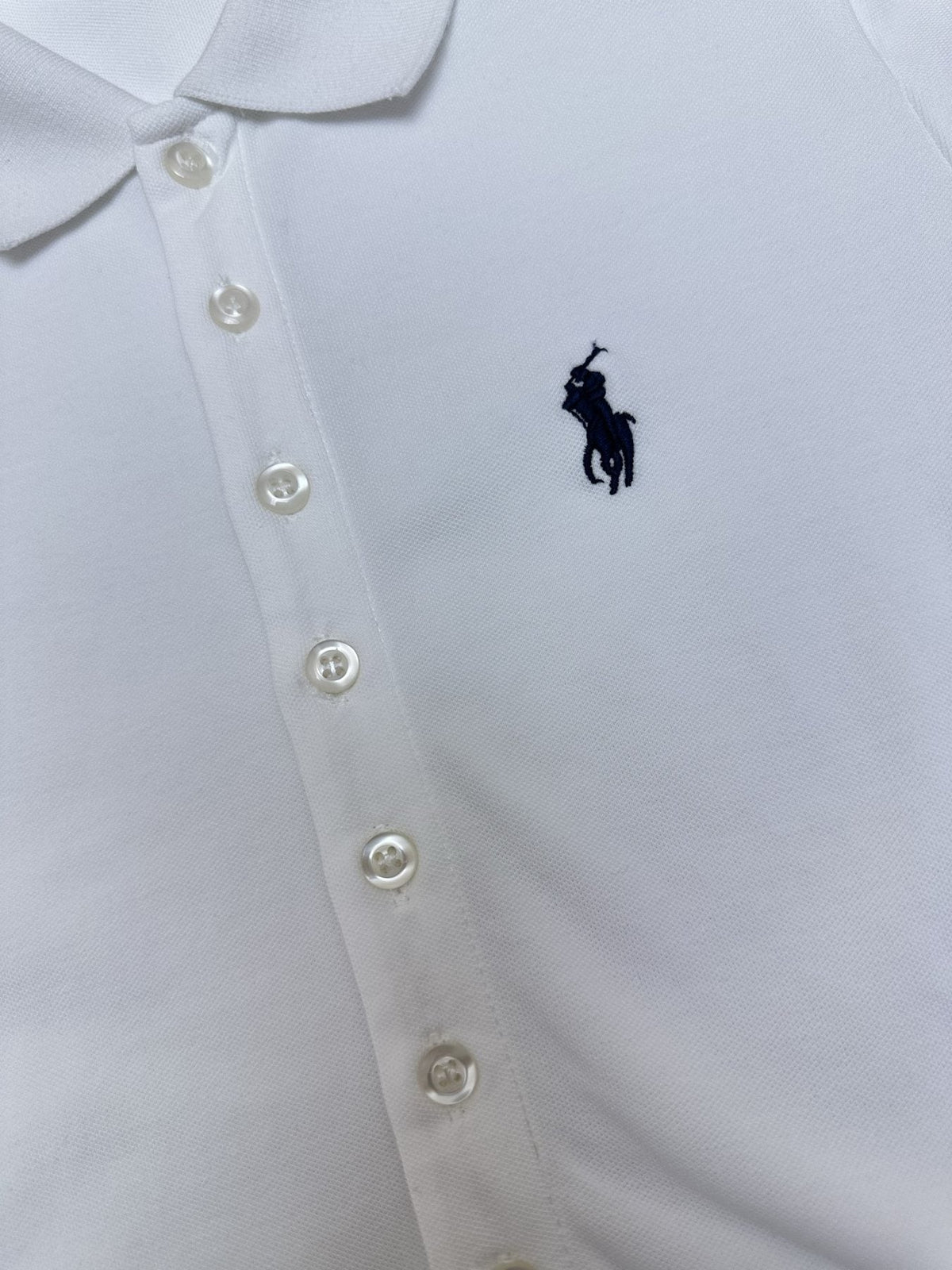 Test2-Ralph Lauren White Tie-Waist Polo Dress ¡ª detail
