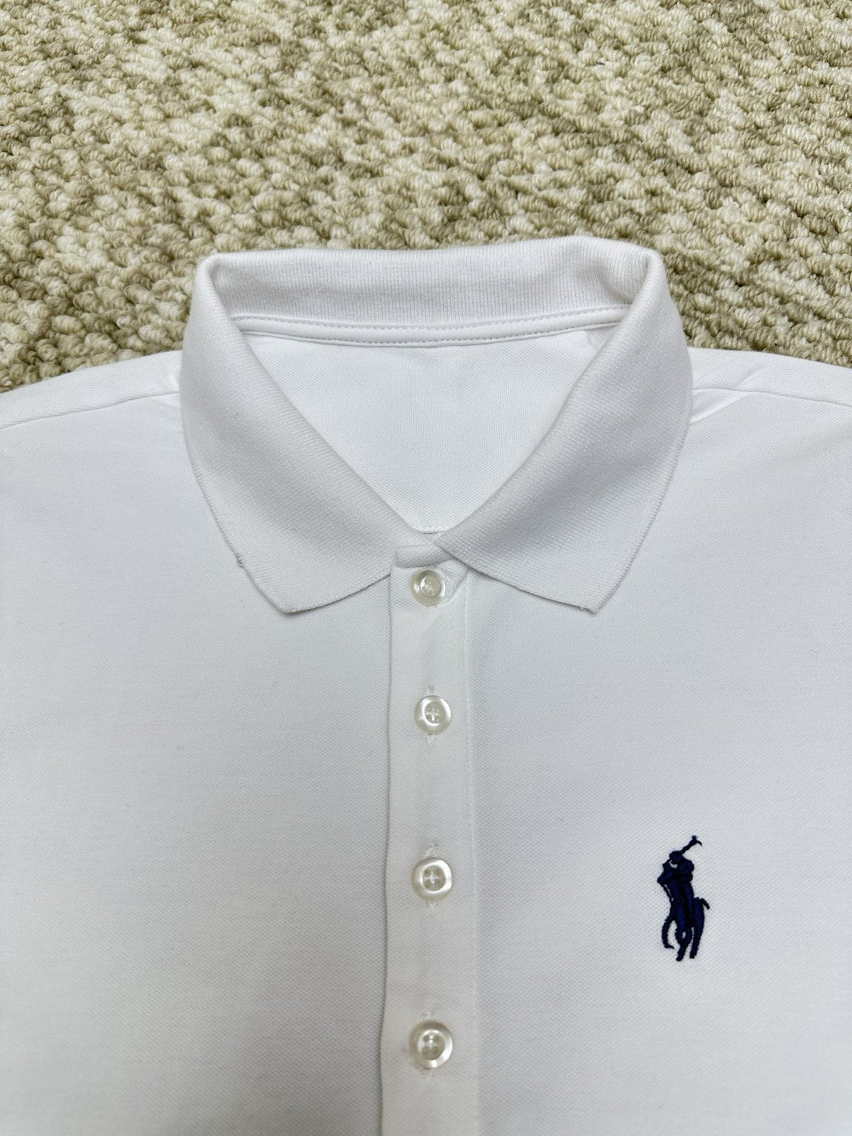 Test2-Ralph Lauren White Tie-Waist Polo Dress ¡ª detail