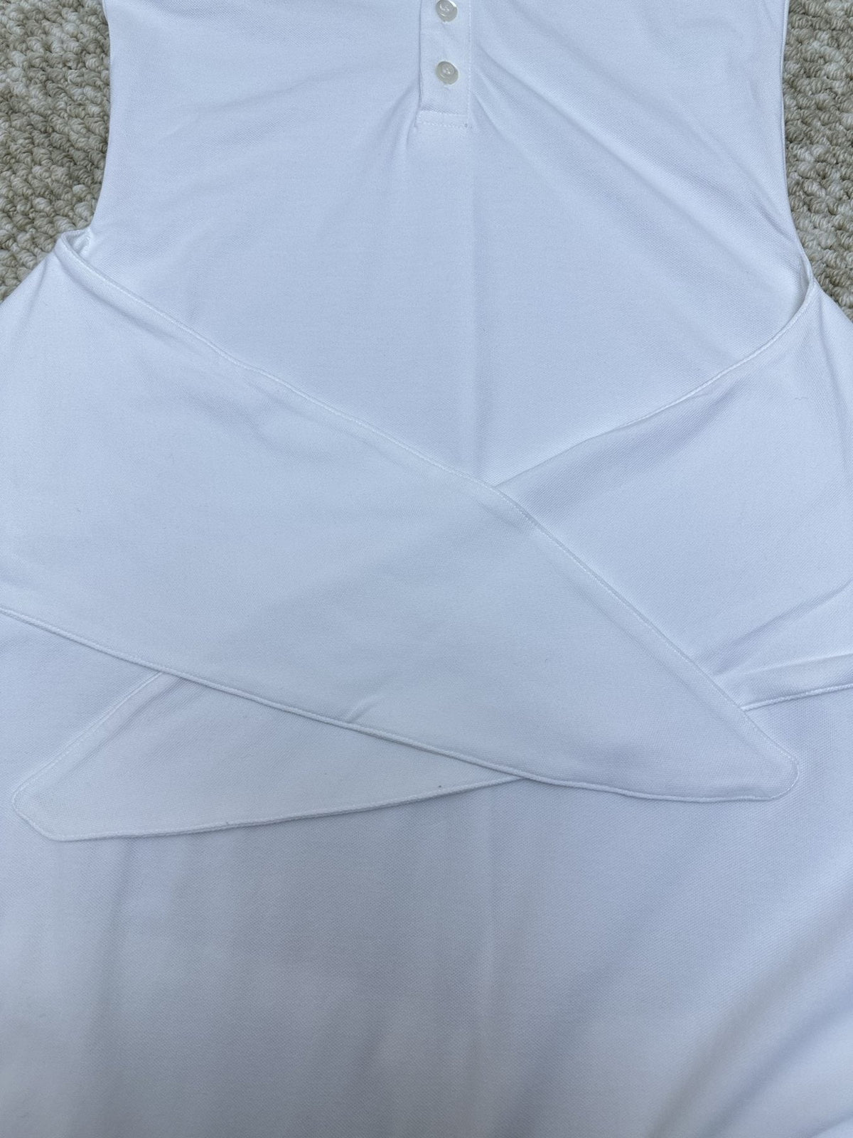 Test2-Ralph Lauren White Tie-Waist Polo Dress ¡ª detail