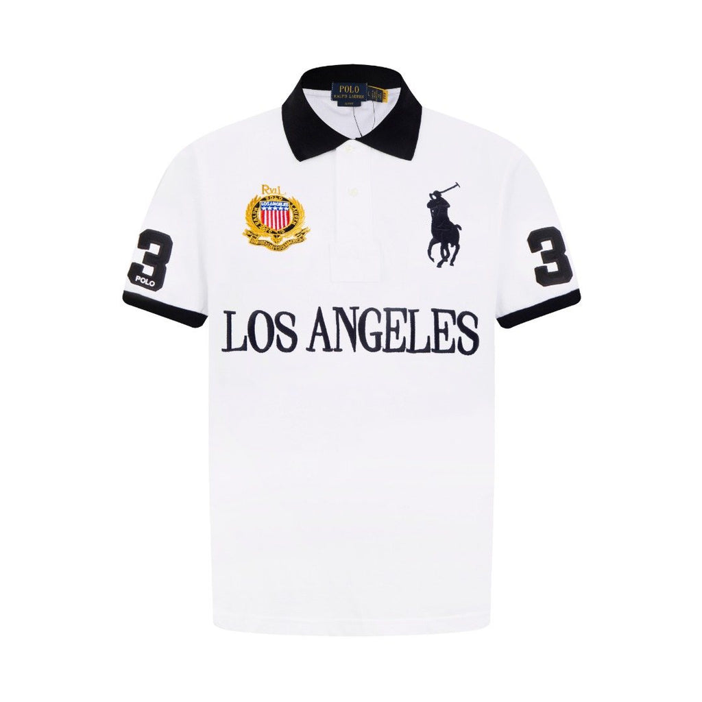 Test2-Ralph Lauren Los Angeles Contrast-Trim Polo Shirt ¡ª hero
