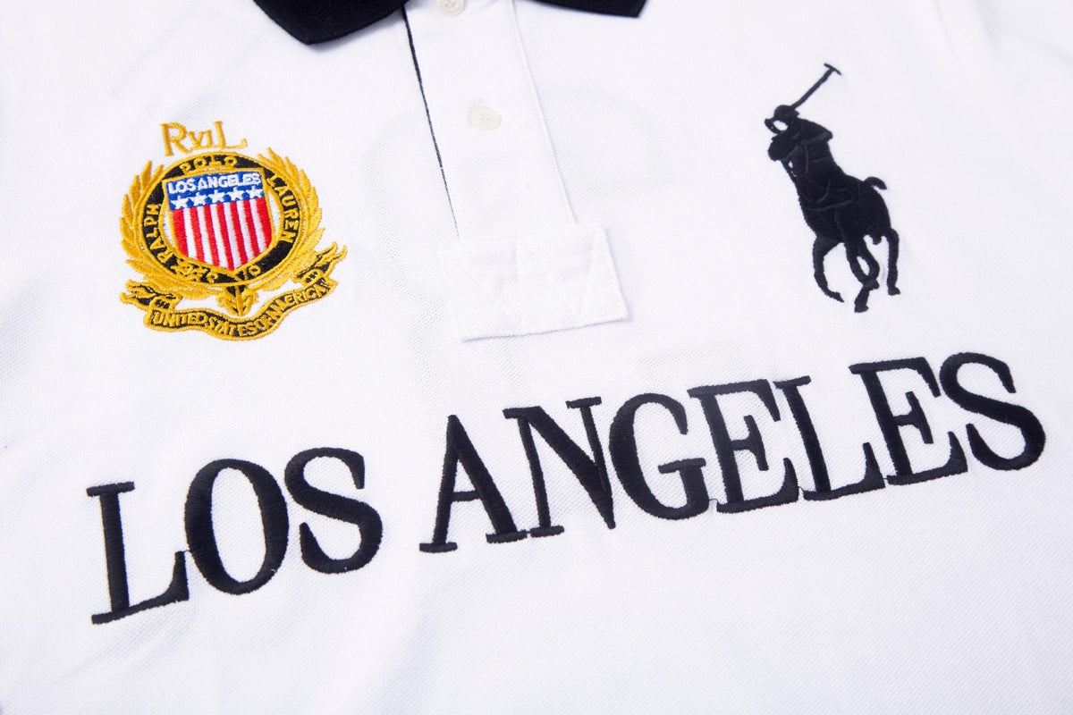 Test2-Ralph Lauren Los Angeles Contrast-Trim Polo Shirt ¡ª detail