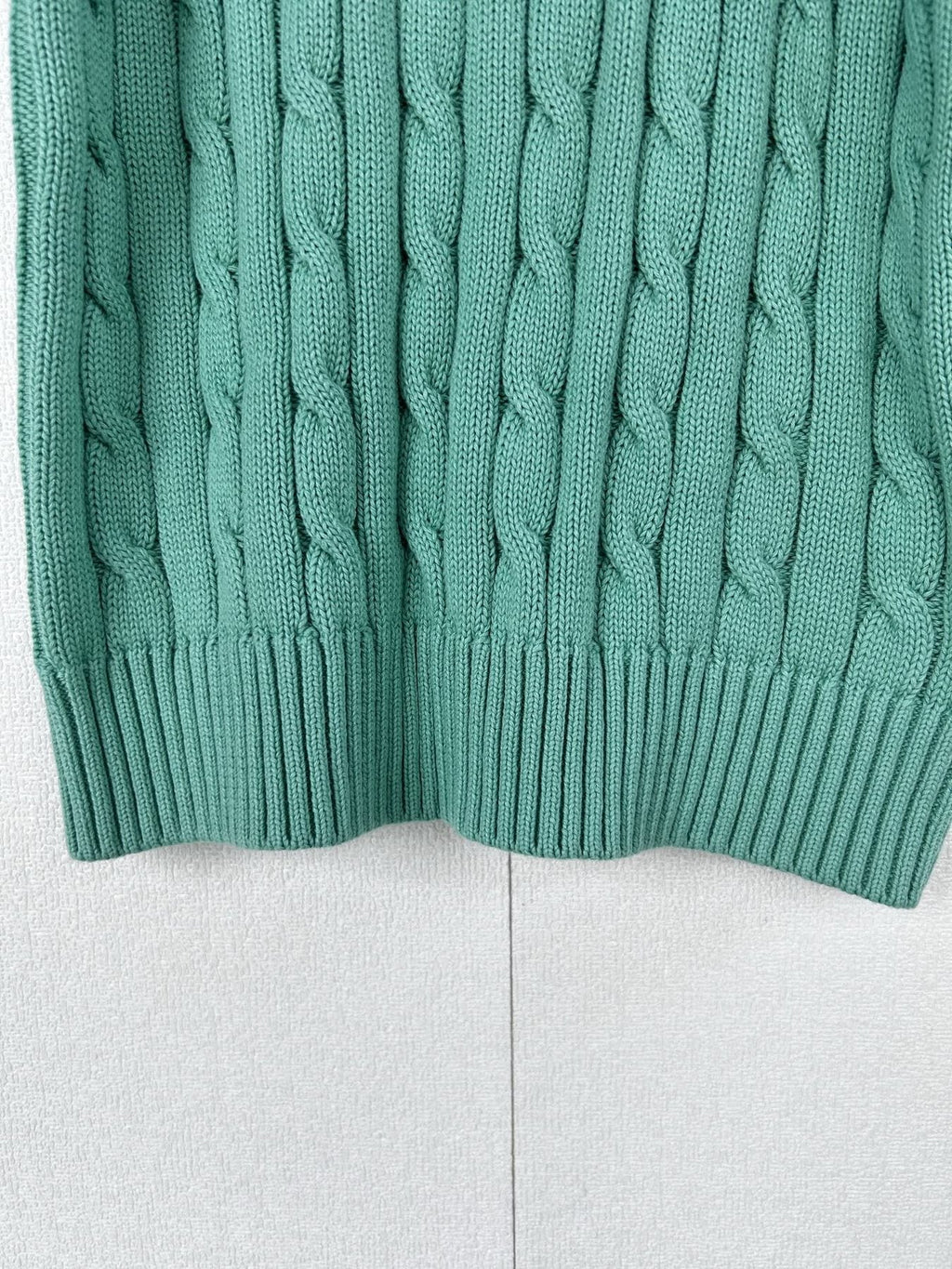 Test2-Ralph Lauren Women's Cable-Knit Short-Sleeve Top ¡ª detail