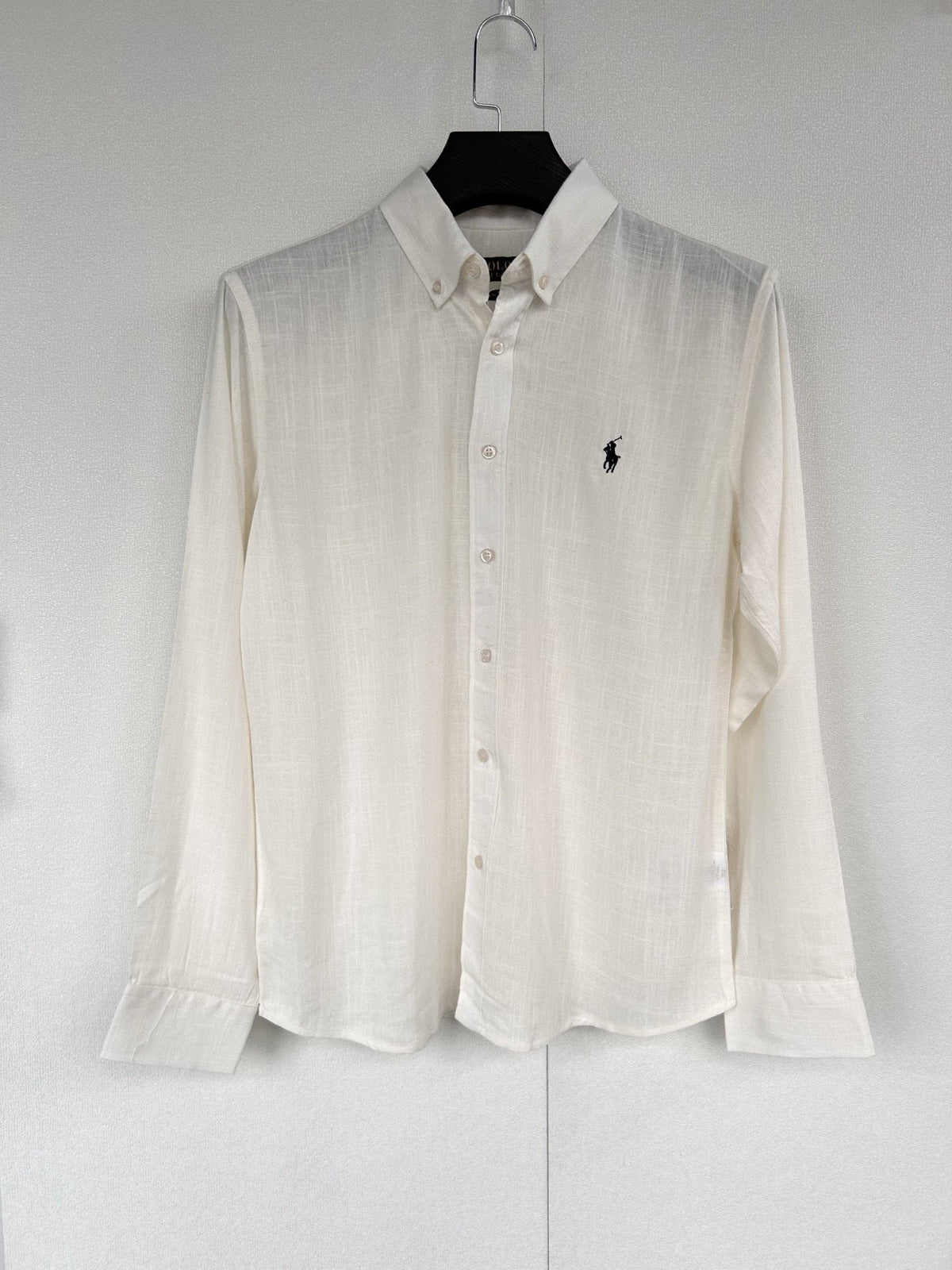 Test2-Ralph Lauren Ivory White Linen Long-Sleeve Shirt ¡ª hero