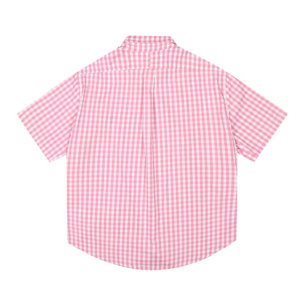 Test2-Ralph Lauren Gingham Short-Sleeve Button-Down Shirt ¡ª back