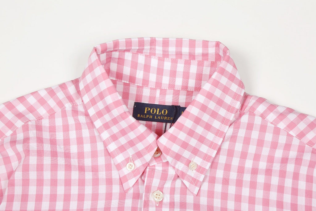 Test2-Ralph Lauren Gingham Short-Sleeve Button-Down Shirt ¡ª label