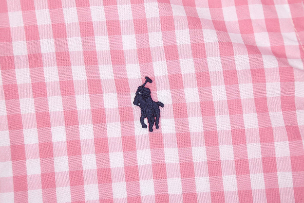 Test2-Ralph Lauren Gingham Short-Sleeve Button-Down Shirt ¡ª detail