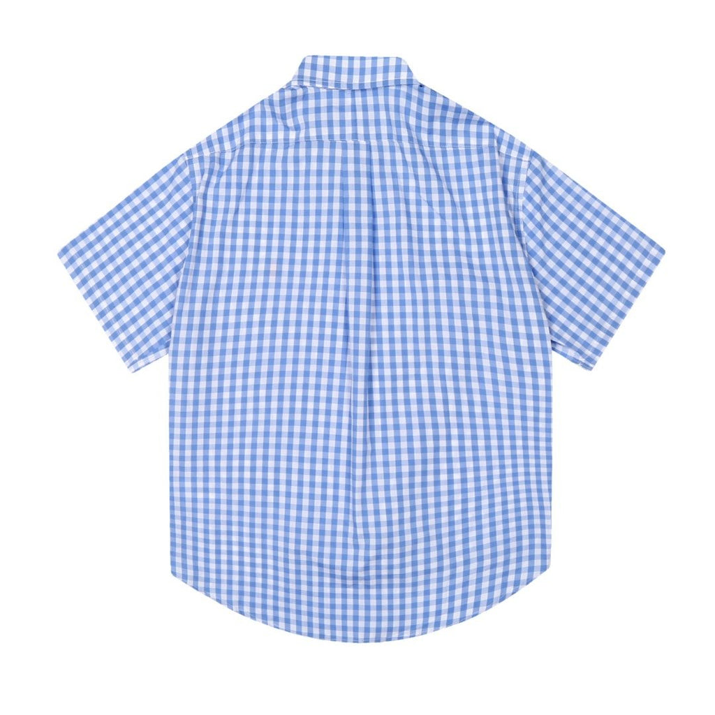 Test2-Ralph Lauren Gingham Short-Sleeve Button-Down Shirt ¡ª back