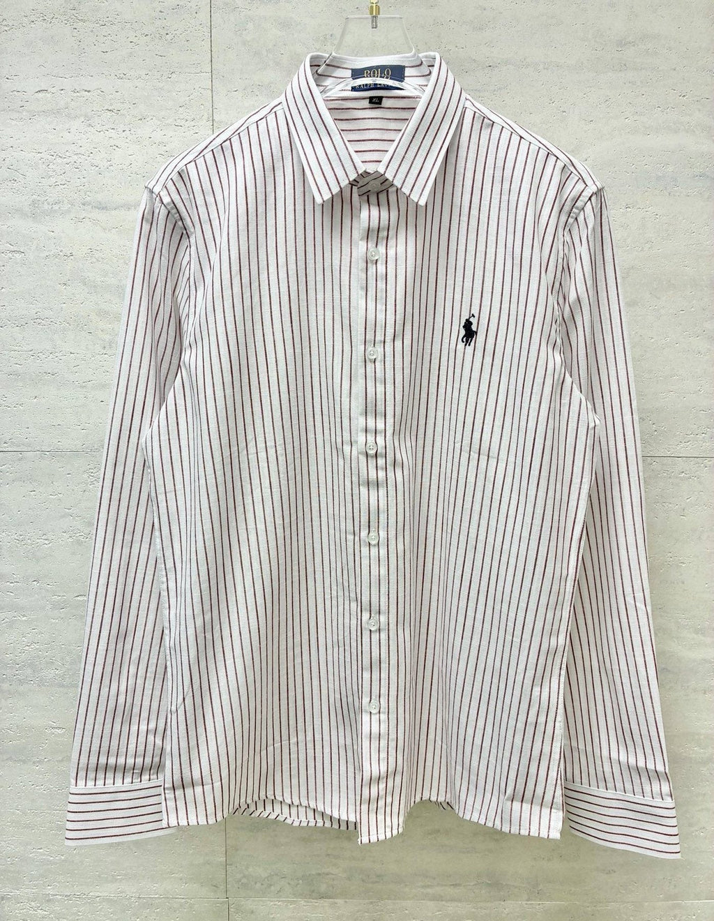 Test2-Ralph Lauren Striped Embroidered Long-Sleeve Button-Up Shirt ¡ª detail