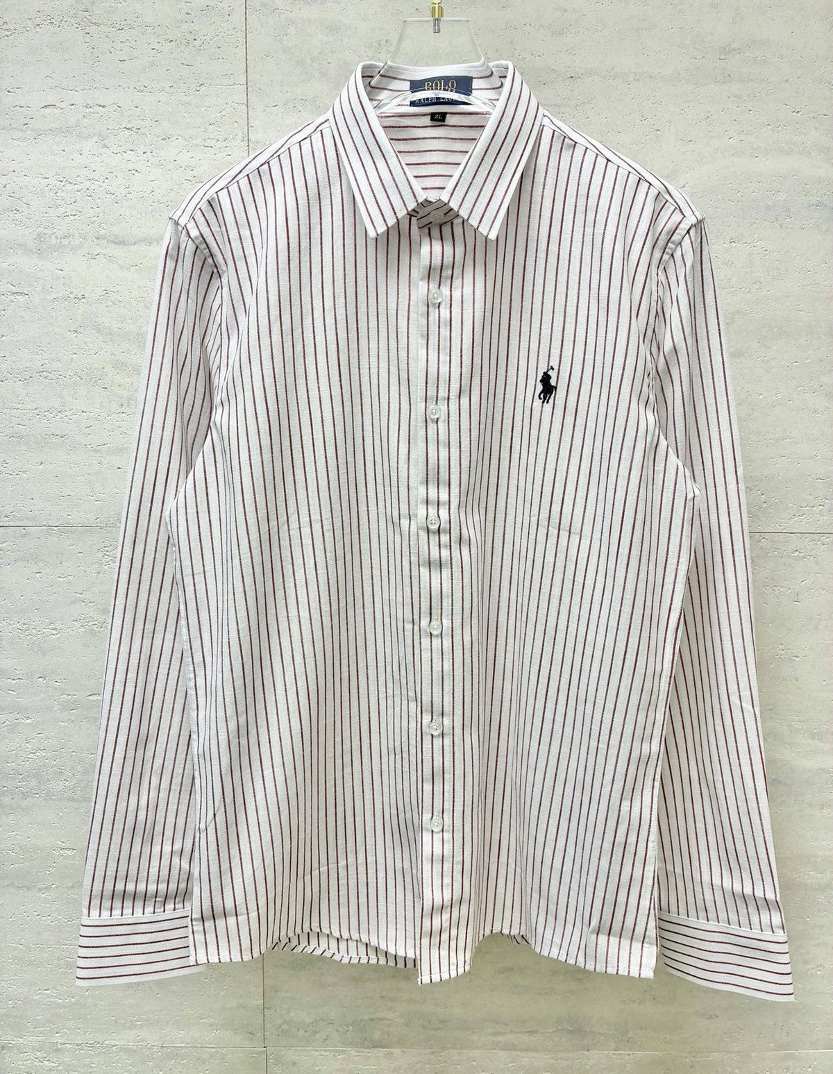 Test2-Ralph Lauren Striped Embroidered Long-Sleeve Button-Up Shirt ¡ª detail