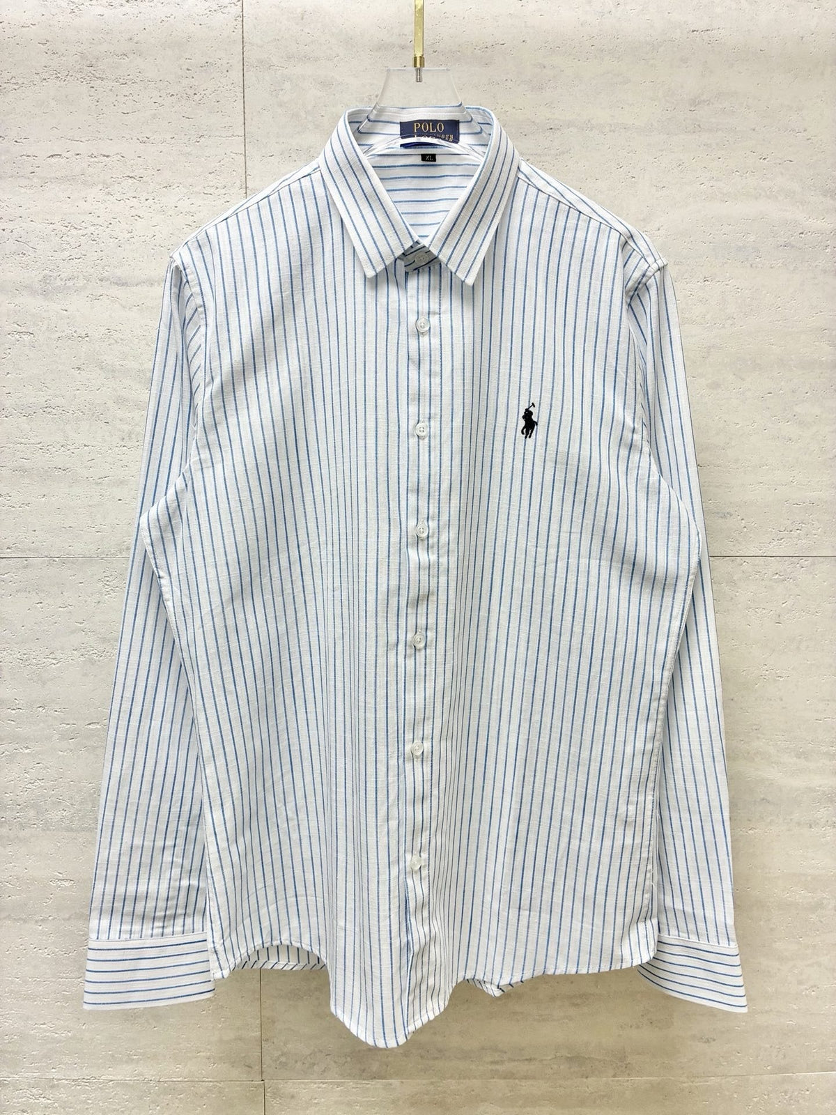 Test2-Ralph Lauren Striped Embroidered Long-Sleeve Button-Up Shirt ¡ª hero