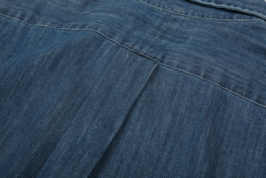 Test2-Ralph Lauren Slub Denim Short-Sleeve Button-Up Shirt ¡ª detail