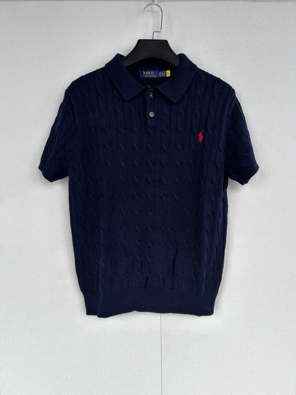 Test2-Ralph Lauren Cable-Knit Polo Shirt ¡ª front