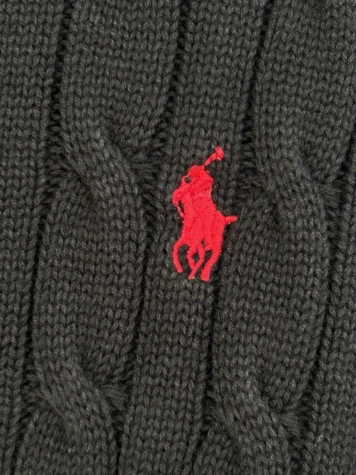 Test2-Ralph Lauren Cable-Knit Polo Shirt ¡ª detail
