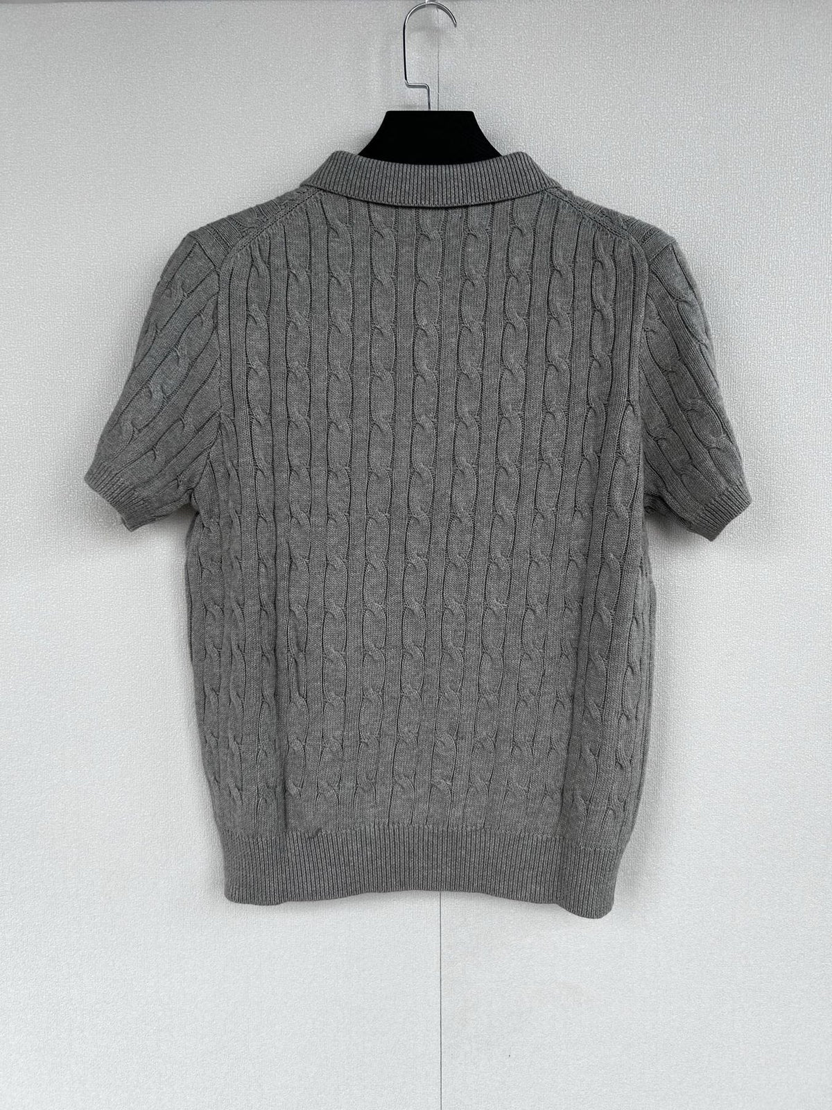 Test2-Ralph Lauren Cable-Knit Polo Shirt ¡ª back