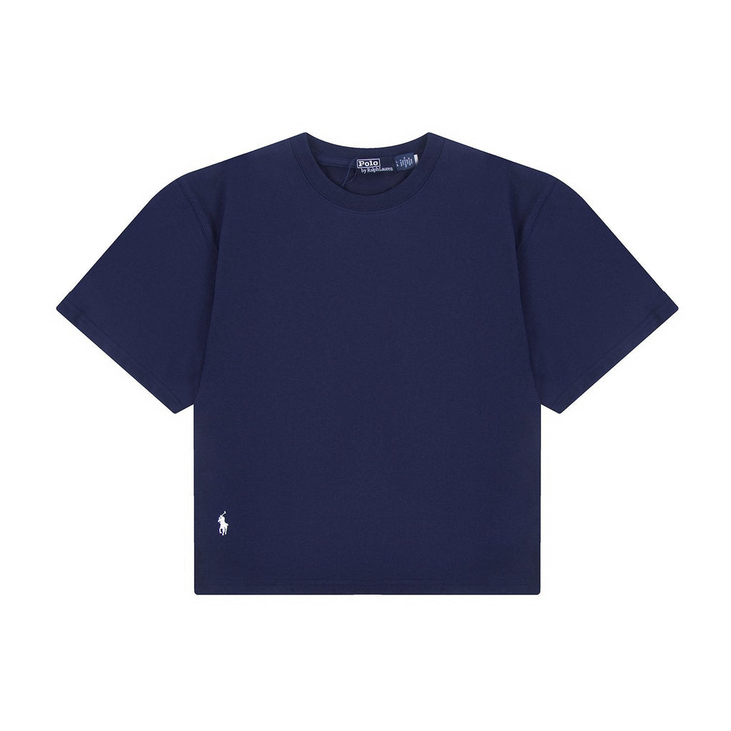 Test2-Ralph Lauren Women's Oversized Drop-Shoulder Pony Embroidered T-Shirt ¡ª front
