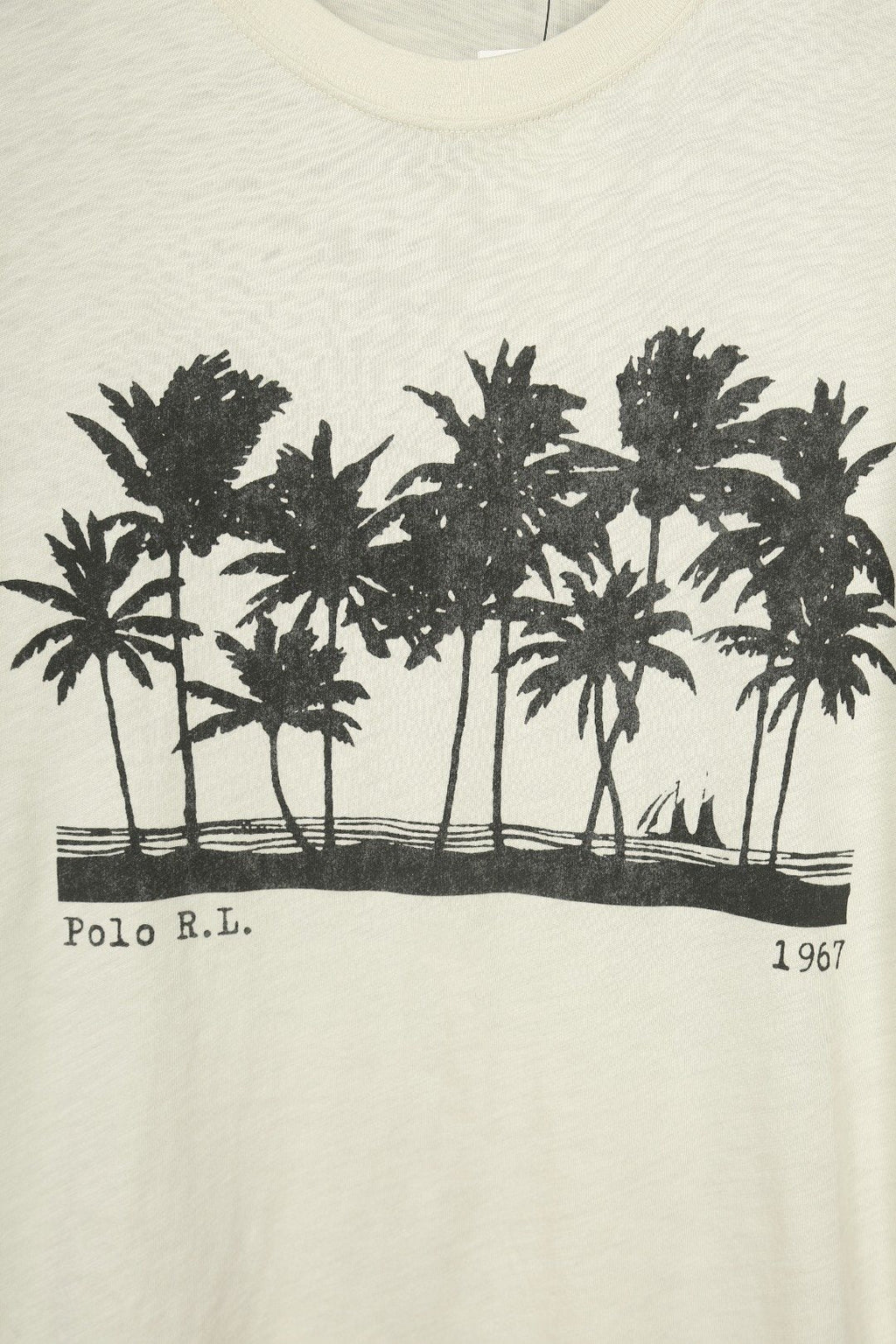 Test2-Ralph Lauren Palm Tree Slub Cotton T-Shirt ¡ª detail