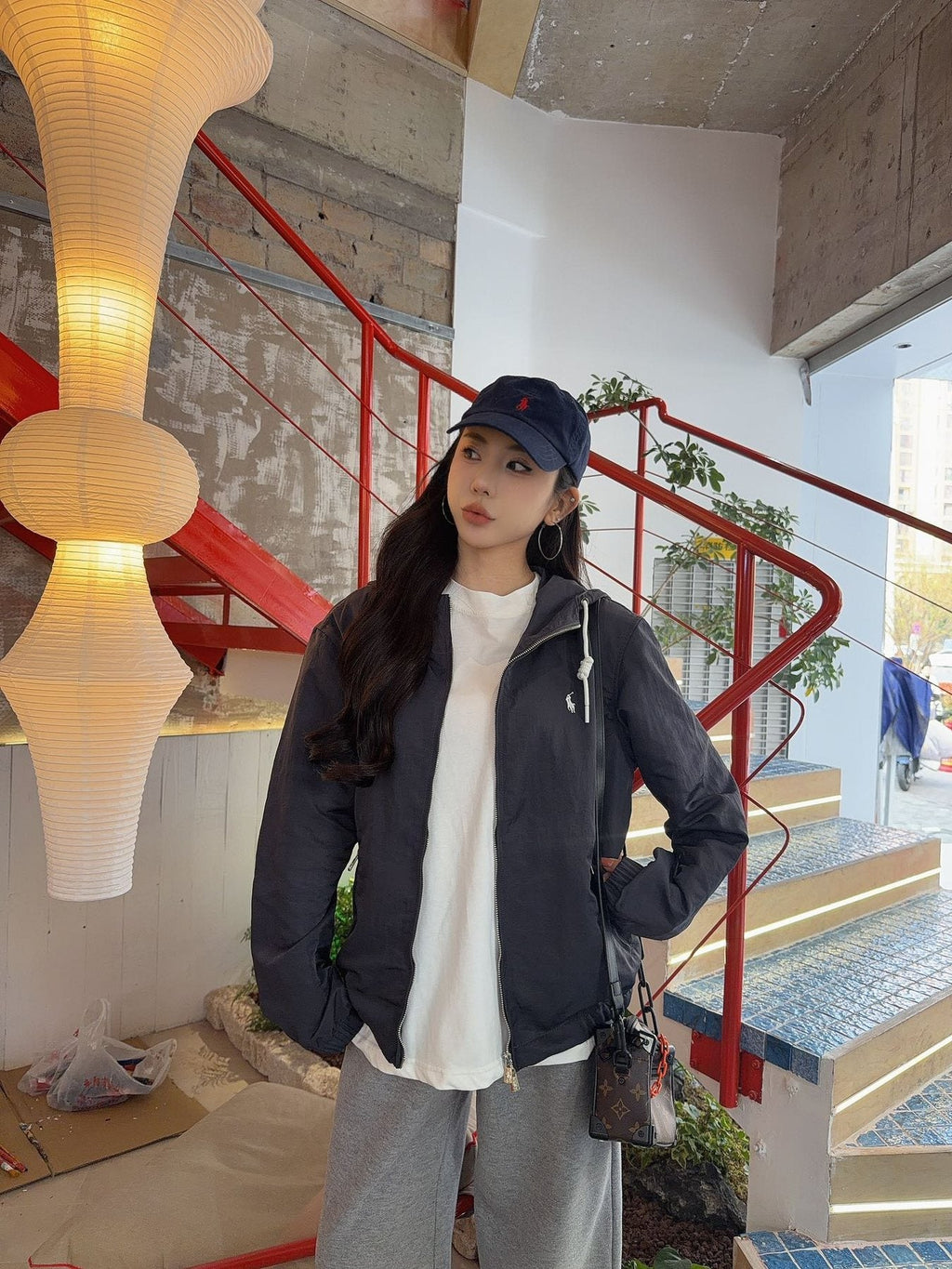 Test2-Ralph Lauren Embroidered Pony Hooded Jacket ¡ª model