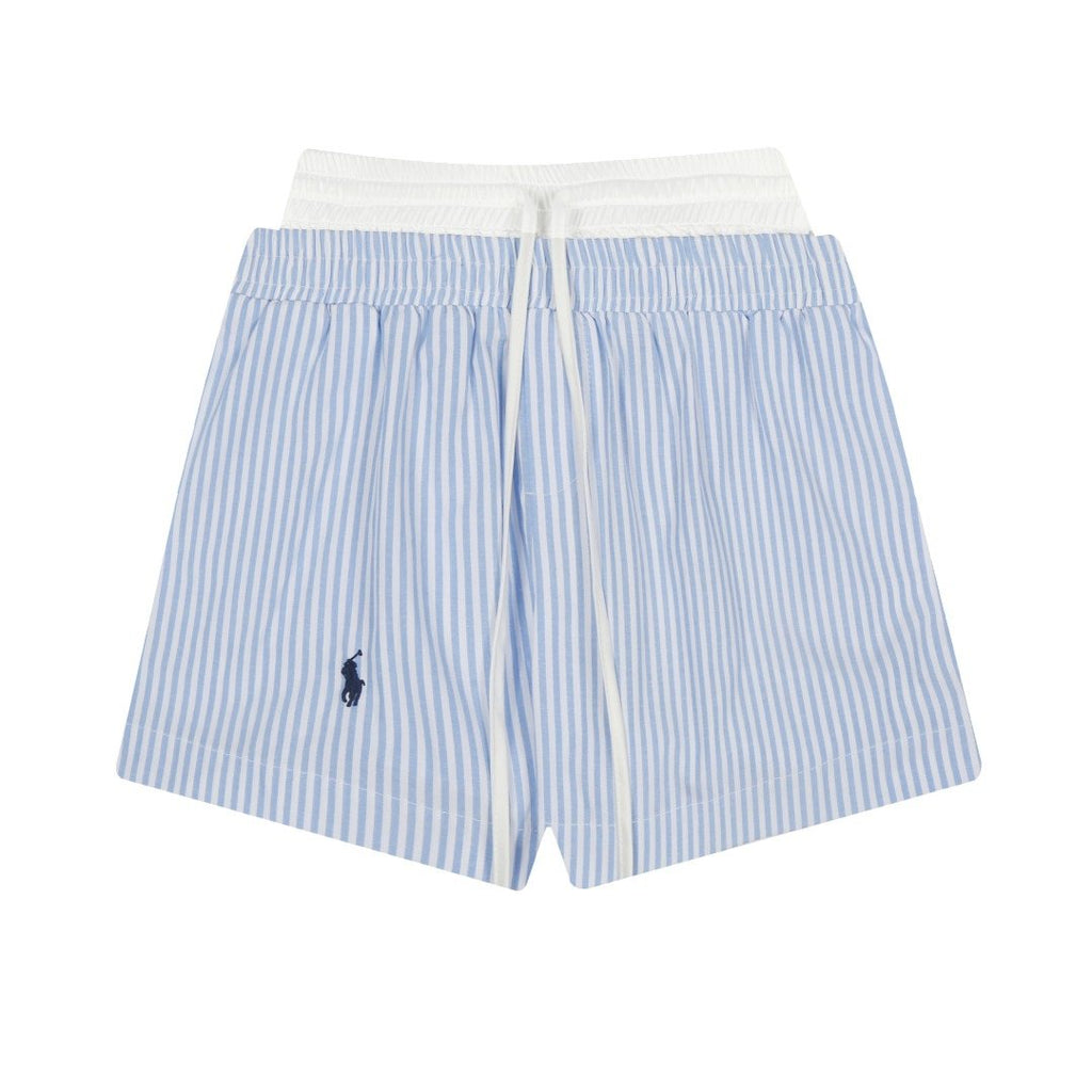 Test2-Ralph Lauren Striped Double-Waist Shorts ¡ª front