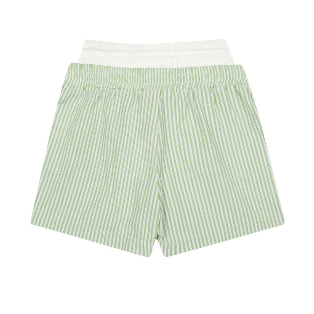Test2-Ralph Lauren Striped Double-Waist Shorts ¡ª back