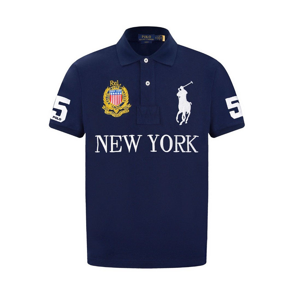 Test2-Ralph Lauren New York Embroidered Short-Sleeve Polo Shirt ¡ª back
