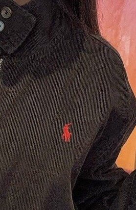 Test2-Ralph Lauren Black Cotton Embroidered Emblem Zip-Front Jacket ¡ª detail