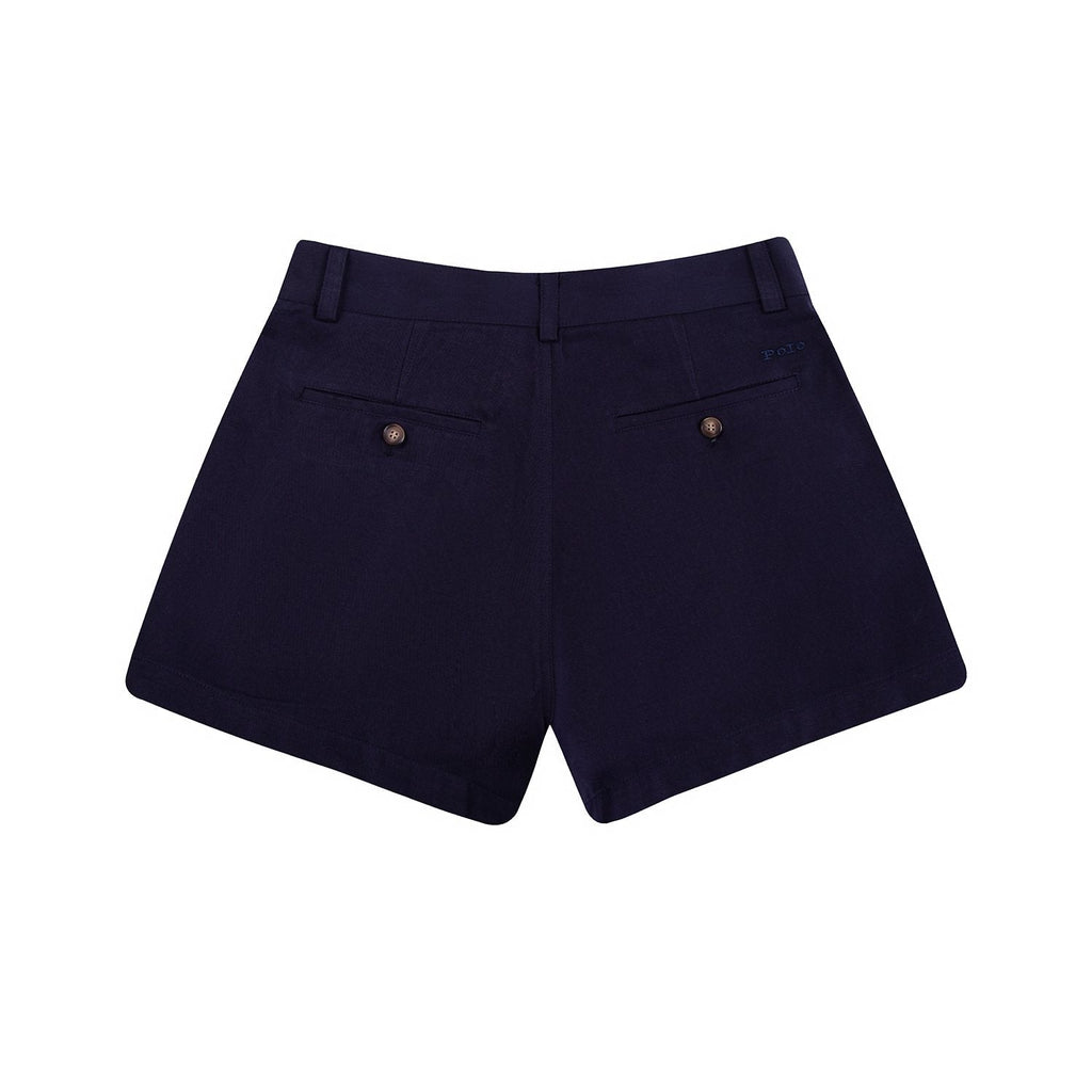 Test2-Ralph Lauren Women's Cotton Twill A-Line Tailored Shorts ¡ª back