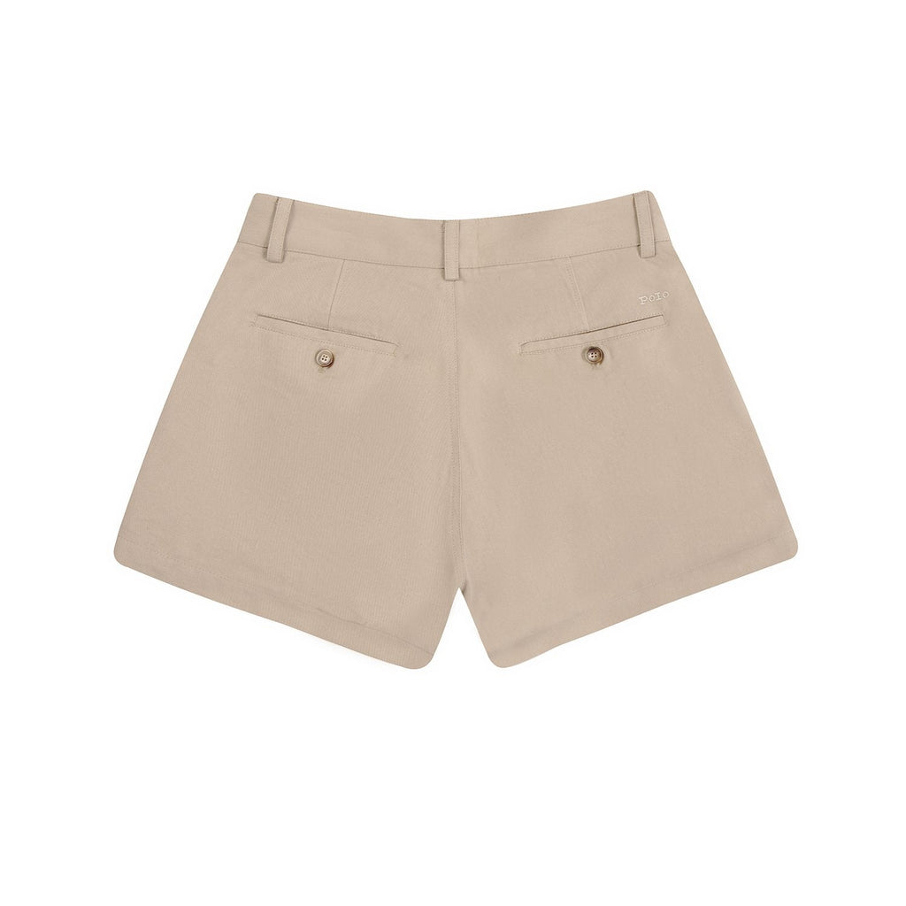 Test2-Ralph Lauren Women's Cotton Twill A-Line Tailored Shorts ¡ª back