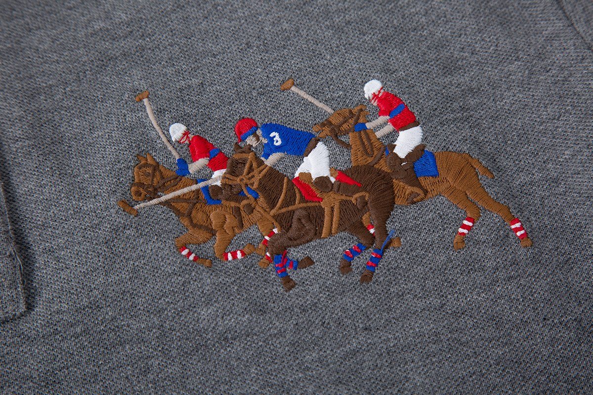 Test2-Ralph Lauren Embroidered Horse Short-Sleeve Polo Shirt ¡ª detail
