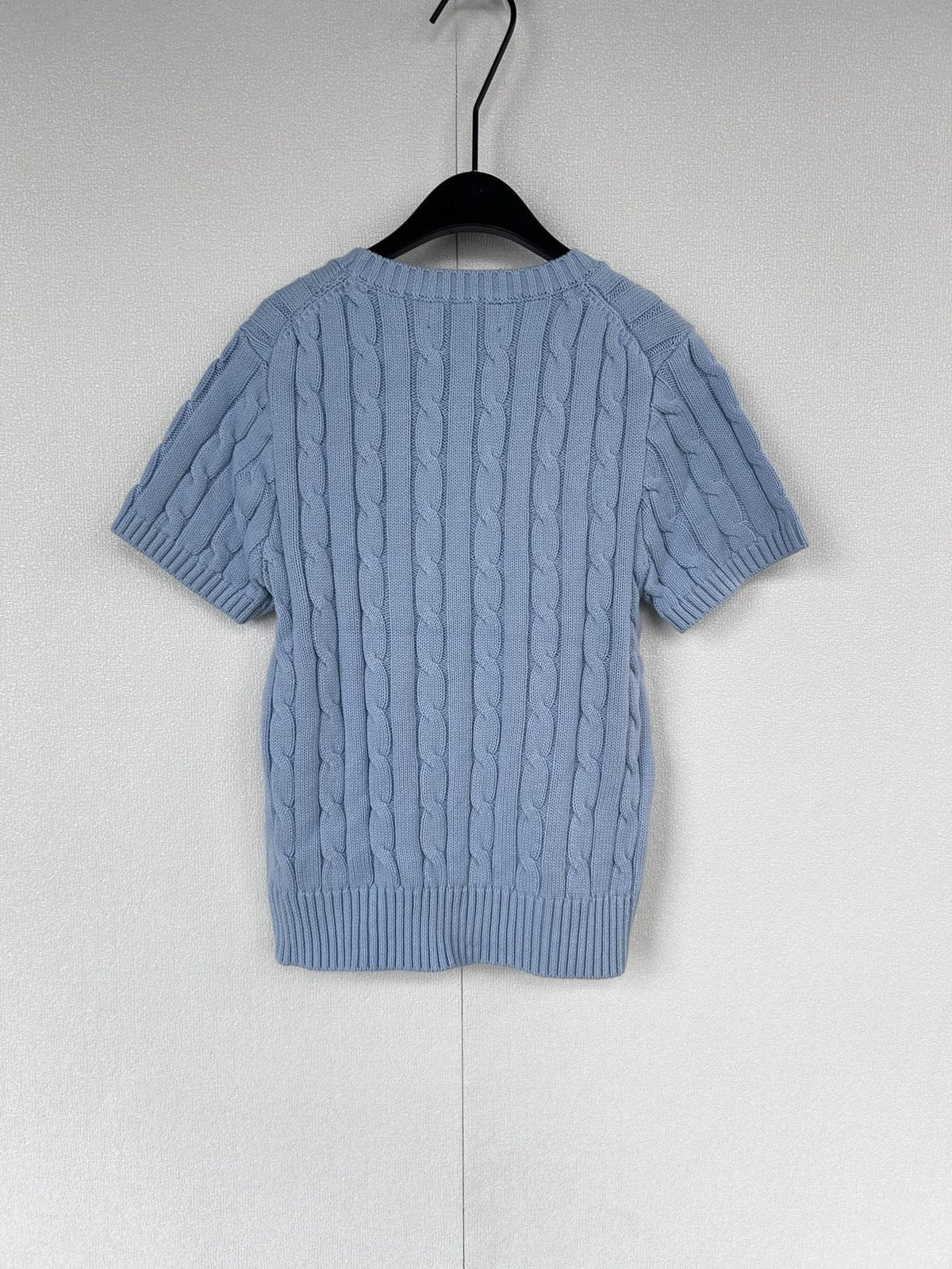 Test2-Ralph Lauren Women's Short-Sleeve Cable-Knit Sweater ¡ª back