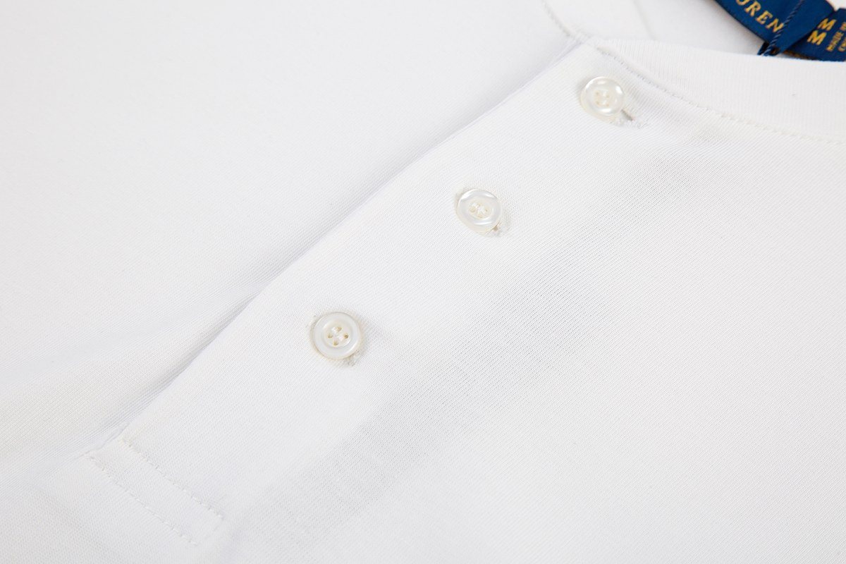 Test2-Ralph Lauren Embroidered Three-Button Henley Shirt ¡ª detail