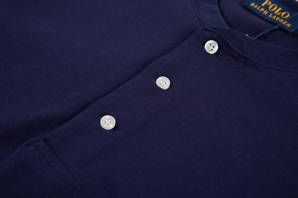 Test2-Ralph Lauren Embroidered Three-Button Henley Shirt ¡ª detail