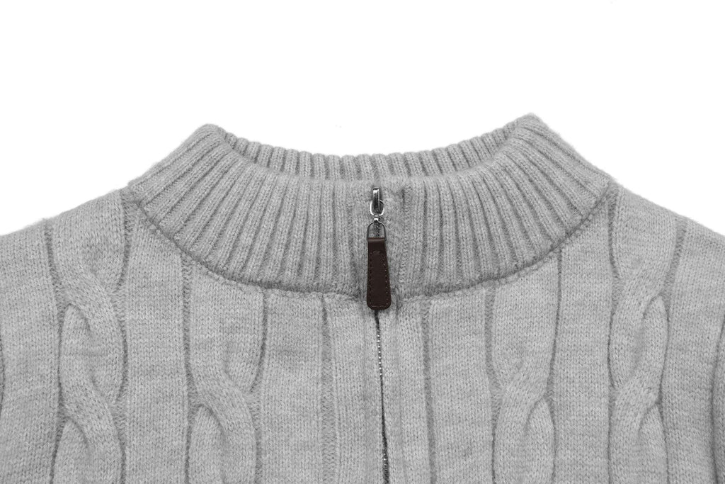 Test2-Ralph Lauren Cable-Knit Quarter-Zip Sweater ¡ª detail