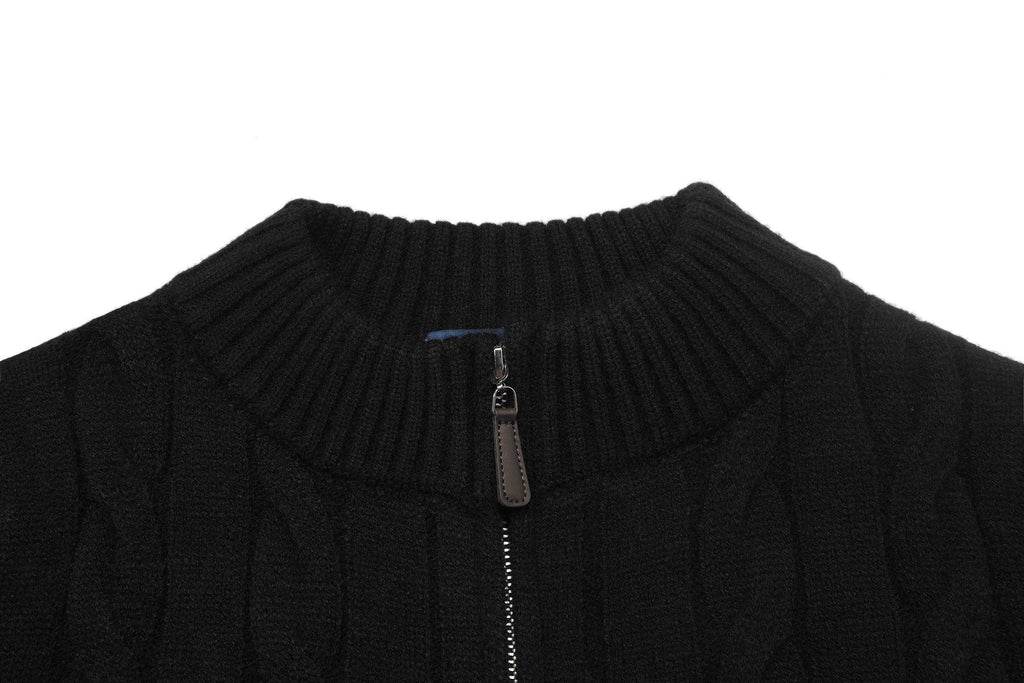 Test2-Ralph Lauren Cable-Knit Quarter-Zip Sweater ¡ª detail