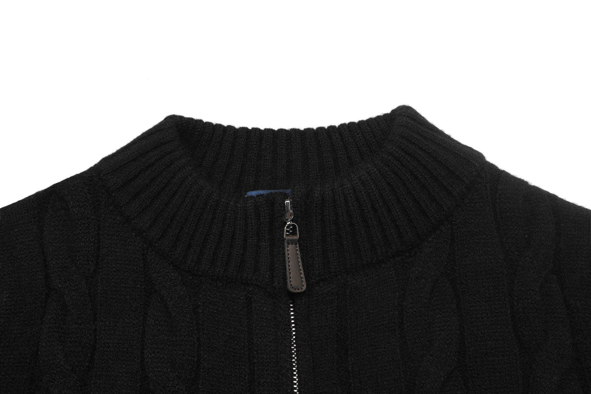 Test2-Ralph Lauren Cable-Knit Quarter-Zip Sweater ¡ª detail