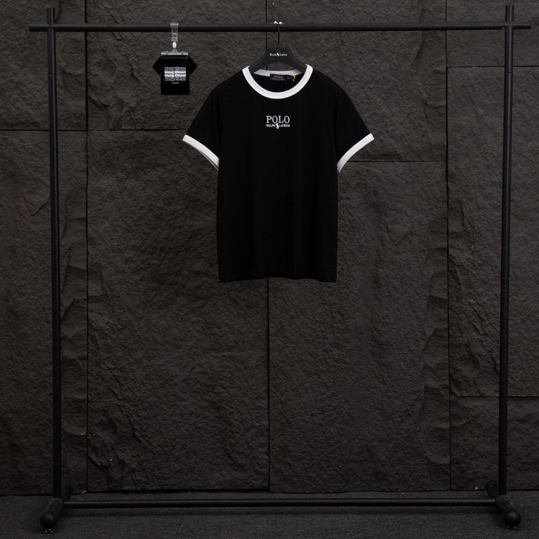 Test2-Ralph Lauren Contrast-Trim Logo T-Shirt ¡ª front