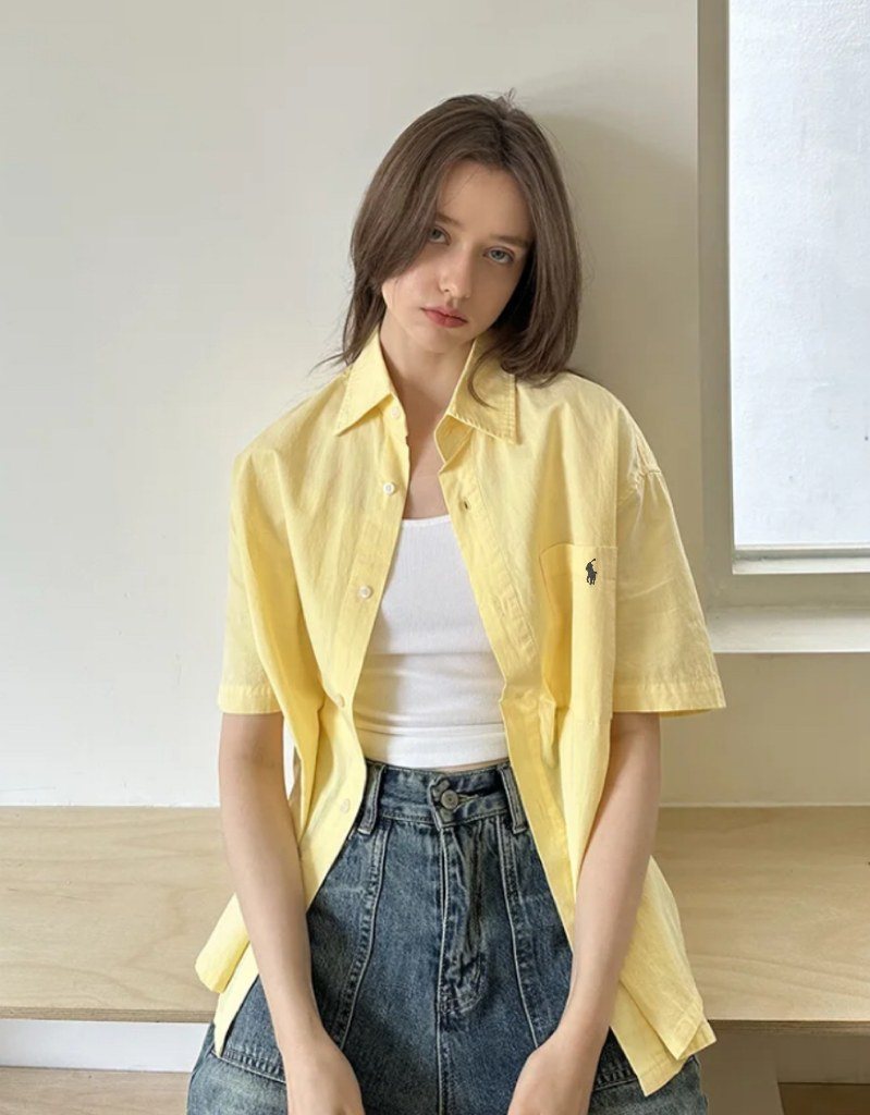 Test2-Ralph Lauren Camp Collar Pocket Shirt ¡ª model