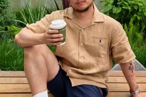 Test2-Ralph Lauren Camp Collar Pocket Shirt ¡ª front