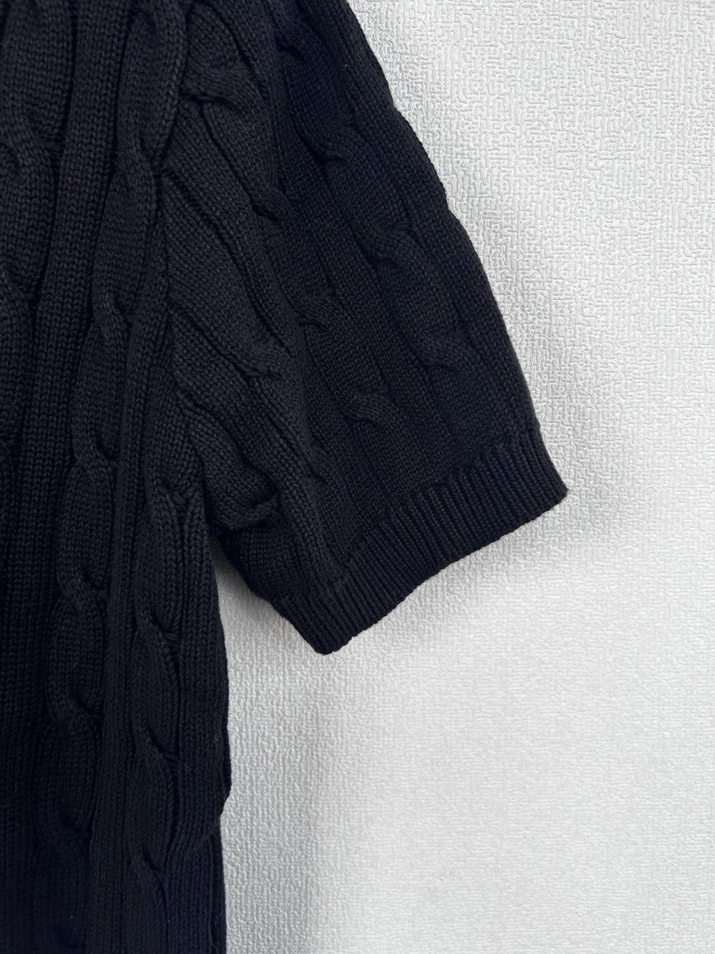 Test2-Ralph Lauren Short-Sleeve Cable-Knit Sweater ¡ª detail