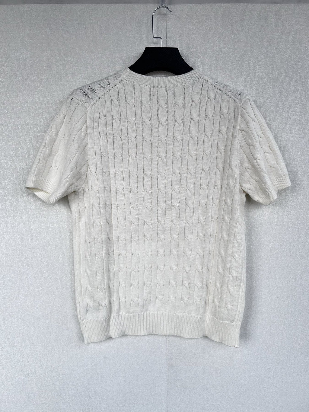 Test2-Ralph Lauren Short-Sleeve Cable-Knit Sweater ¡ª back