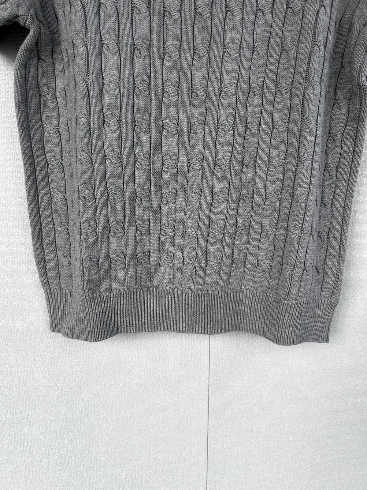 Test2-Ralph Lauren Short-Sleeve Cable-Knit Sweater ¡ª detail