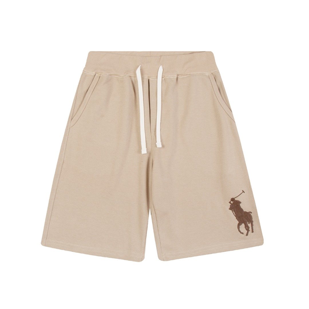 Test2-Ralph Lauren Big Pony Embroidered Drawstring Shorts ¡ª front