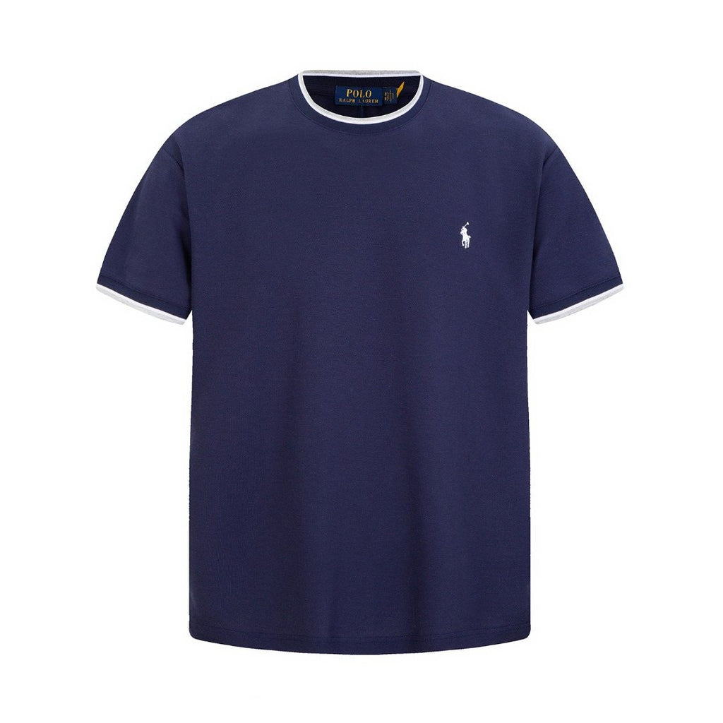 Test2-Ralph Lauren Contrast-Trim Piqu¨¦ Crewneck T-Shirt ¡ª hero