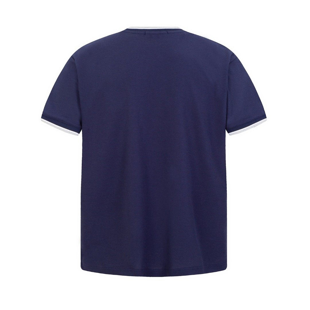 Test2-Ralph Lauren Contrast-Trim Piqu¨¦ Crewneck T-Shirt ¡ª back