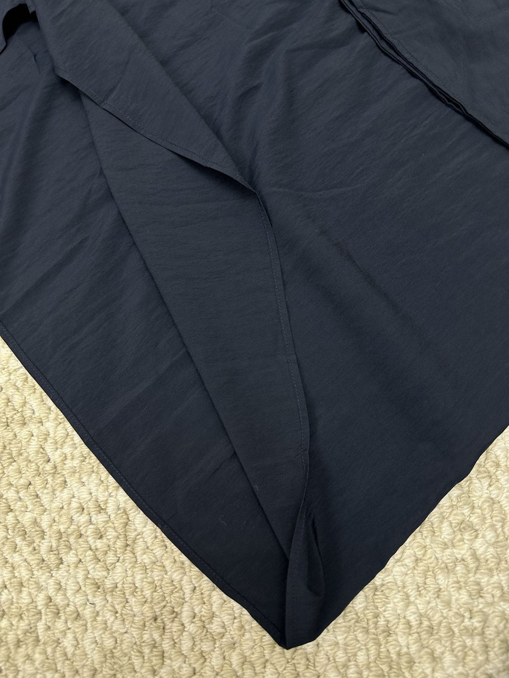 Test2-Ralph Lauren Short-Sleeve Faux-Wrap Tie Midi Dress ¡ª detail